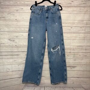 BDG Urban Outfitters Puddle Jeans Distressed Wide Leg Baggy Denim W29